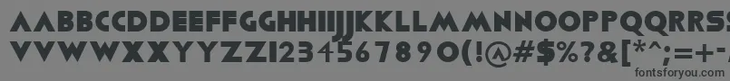 Viafont-Schriftart – Schwarze Schriften auf grauem Hintergrund