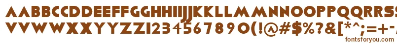 Viafont Font – Brown Fonts on White Background
