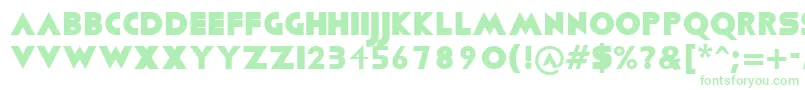 Viafont Font – Green Fonts on White Background
