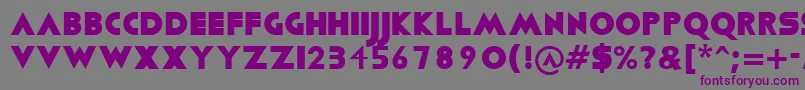 Viafont Font – Purple Fonts on Gray Background