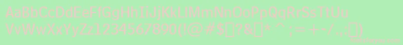 BellCentennialSubCaptionBt Font – Pink Fonts on Green Background