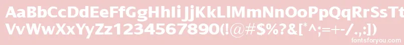 DialogXbold Font – White Fonts on Pink Background