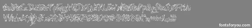 Assassinnationout Font – White Fonts on Gray Background