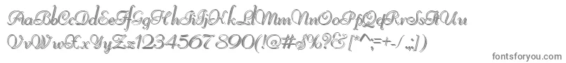 ReliantShadowFree Font – Gray Fonts on White Background