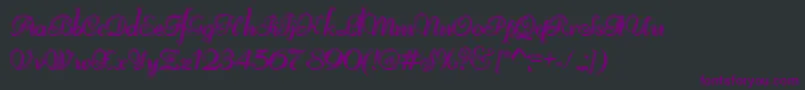 フォントReliantShadowFree – 黒い背景に紫のフォント