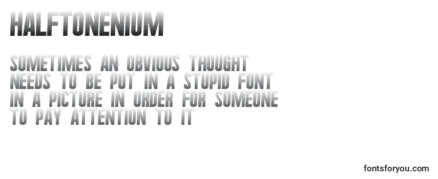 HalftoneNium Font
