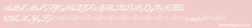 フォントZephanDemoVer – ピンクの背景に白い文字