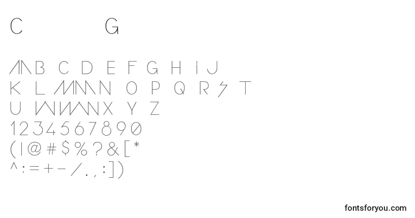 Шрифт ConfusionGirl – алфавит, цифры, специальные символы