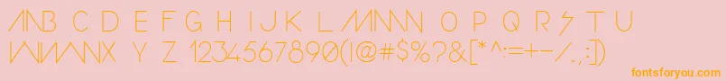 ConfusionGirl Font – Orange Fonts on Pink Background