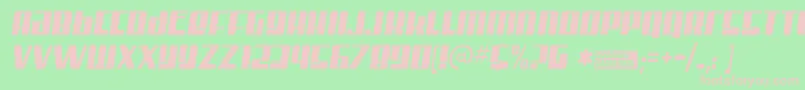 Misterfi Font – Pink Fonts on Green Background