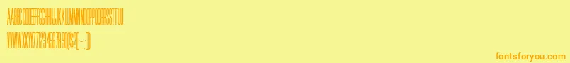 fuente HffJammedPack – Fuentes Naranjas Sobre Fondo Amarillo
