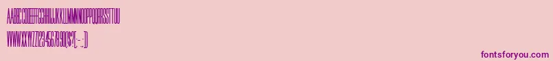 HffJammedPack-Schriftart – Violette Schriften auf rosa Hintergrund