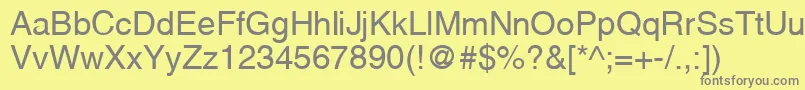 Yoxall Font – Gray Fonts on Yellow Background