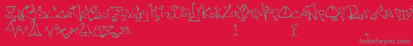 FarewellEternity Font – Gray Fonts on Red Background