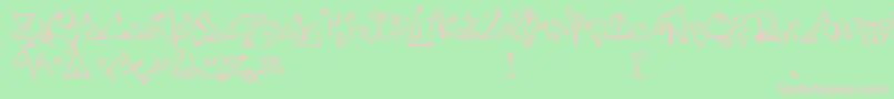 FarewellEternity Font – Pink Fonts on Green Background