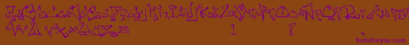 FarewellEternity Font – Purple Fonts on Brown Background