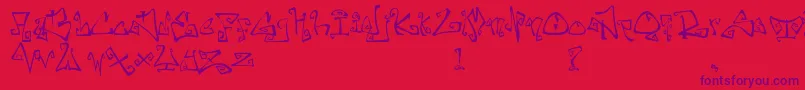 FarewellEternity Font – Purple Fonts on Red Background