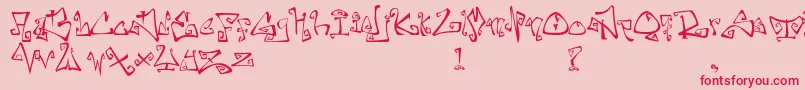 FarewellEternity Font – Red Fonts on Pink Background