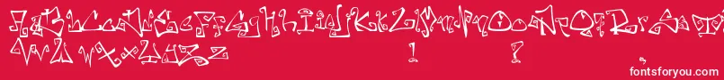 フォントFarewellEternity – 赤い背景に白い文字