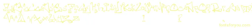 FarewellEternity-Schriftart – Gelbe Schriften