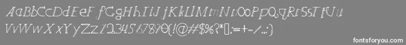Crispywu Font – White Fonts on Gray Background