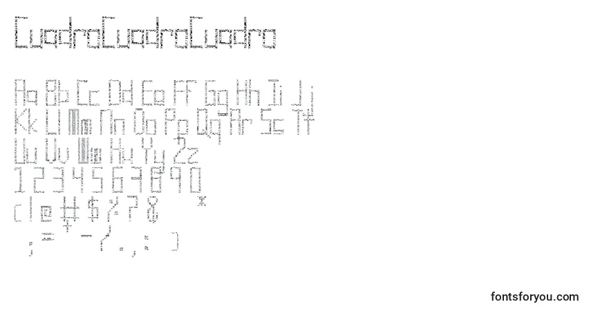 Czcionka CuadroCuadroCuadro – alfabet, cyfry, specjalne znaki