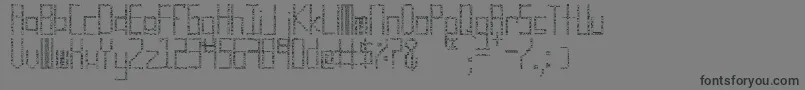 CuadroCuadroCuadro Font – Black Fonts on Gray Background