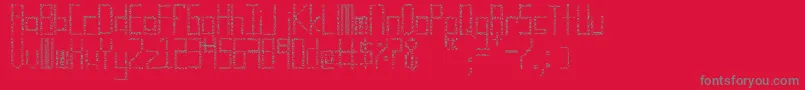 CuadroCuadroCuadro Font – Gray Fonts on Red Background