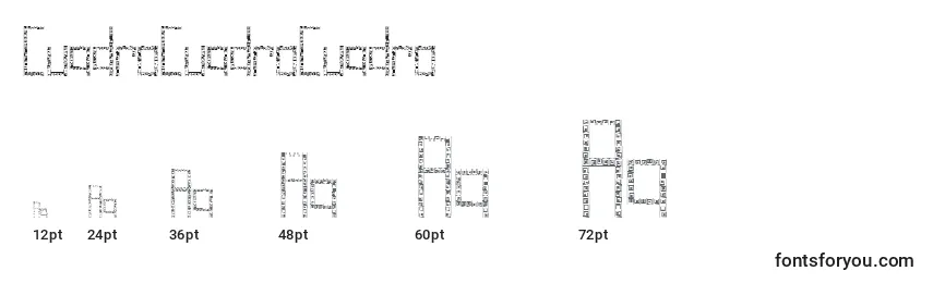 CuadroCuadroCuadro Font Sizes