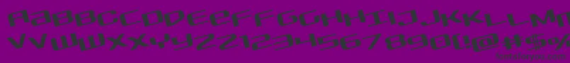 Sdfrotate Font – Black Fonts on Purple Background