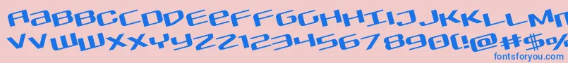 Sdfrotate Font – Blue Fonts on Pink Background