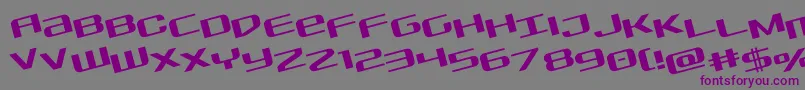 Sdfrotate Font – Purple Fonts on Gray Background