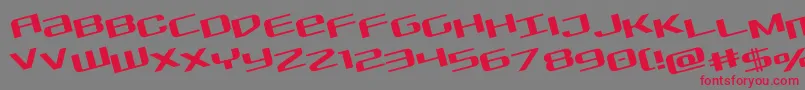 Sdfrotate Font – Red Fonts on Gray Background