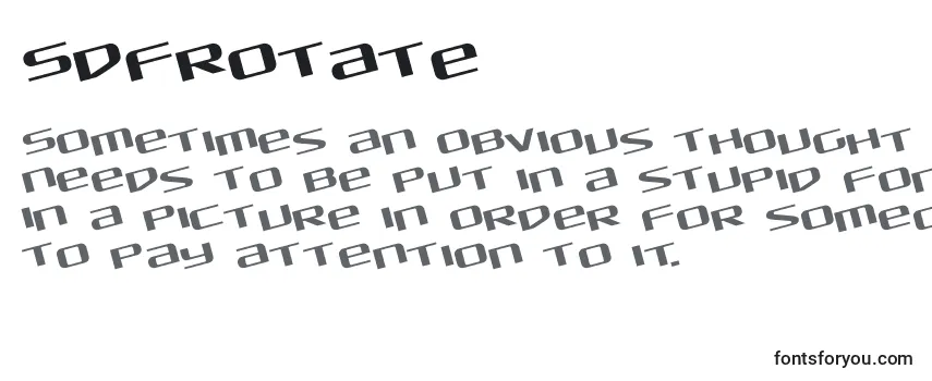 Sdfrotate Font