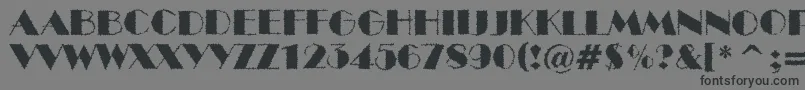 ABenttitulbrk Font – Black Fonts on Gray Background