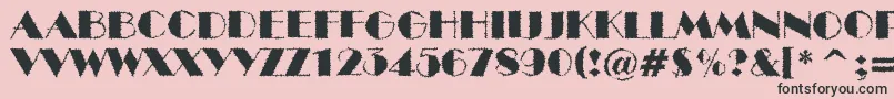 ABenttitulbrk Font – Black Fonts on Pink Background