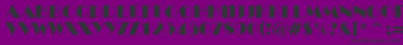 ABenttitulbrk Font – Black Fonts on Purple Background