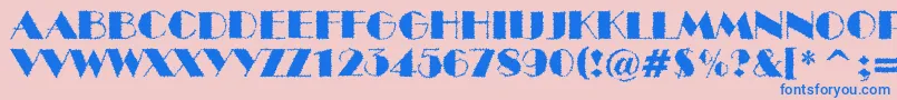 ABenttitulbrk Font – Blue Fonts on Pink Background