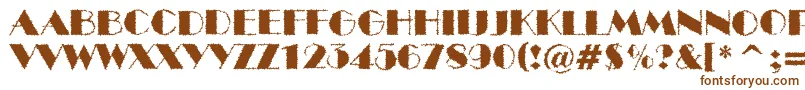 ABenttitulbrk Font – Brown Fonts on White Background