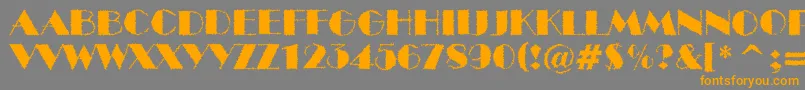 ABenttitulbrk Font – Orange Fonts on Gray Background