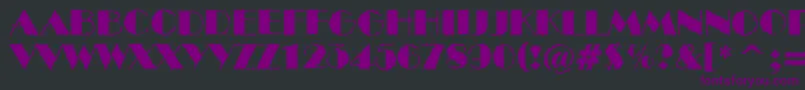 ABenttitulbrk Font – Purple Fonts on Black Background