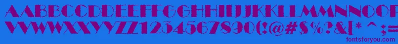 ABenttitulbrk Font – Purple Fonts on Blue Background