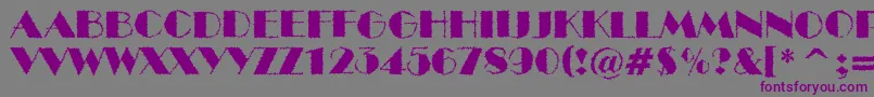 ABenttitulbrk Font – Purple Fonts on Gray Background