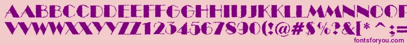 ABenttitulbrk Font – Purple Fonts on Pink Background