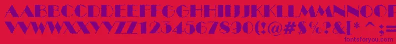 ABenttitulbrk Font – Purple Fonts on Red Background