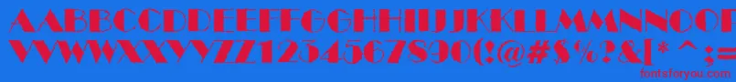 ABenttitulbrk Font – Red Fonts on Blue Background