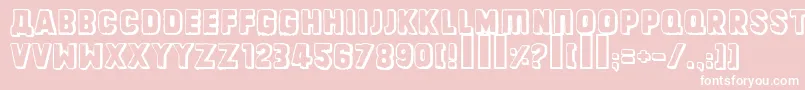 Dinarjev Font – White Fonts on Pink Background