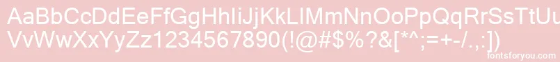 MicrosoftSansSerif Font – White Fonts on Pink Background