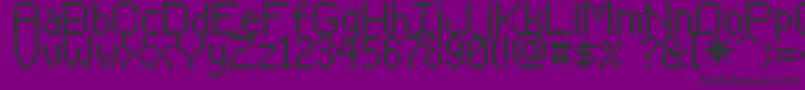 Rasterman Font – Black Fonts on Purple Background