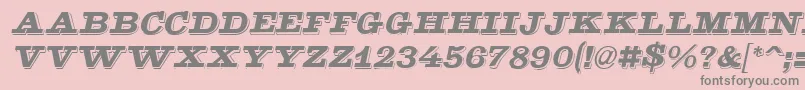 GoldstoneItalic Font – Gray Fonts on Pink Background